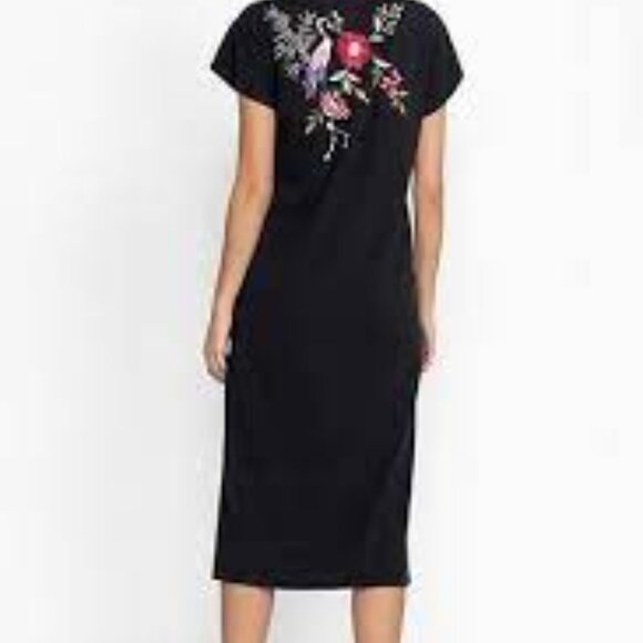 NWT Johnny Was SHERI RELAXED KNIT DRESS BLACK - Picture 6 of 8